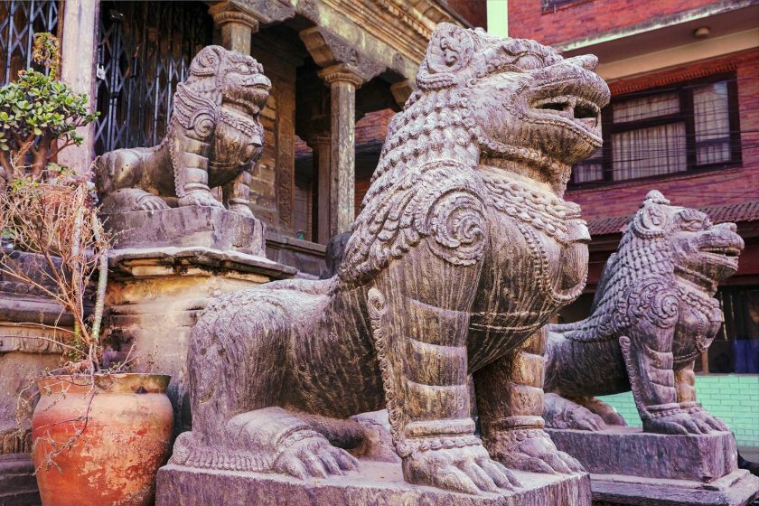 Patan, a nepáli buddhista boltok kézműves termékeinek bölcsője