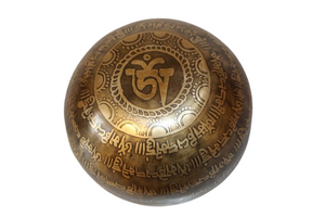 Kézzel készített 7 fémes dizájn hangtál, 512 gramm 🔮 Harmadik szem csakra: Tisztánlátás – Intuíció – Belső vezetés