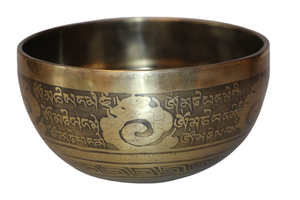 Kézzel készített 7 fémes dizájn hangtál, 542 gramm 🔴 Gyökércsakra: Stabilitás – Biztonság – Egyensúly