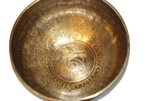 Kézzel készített 7 fémes dizájn hangtál, 513 gramm 💚 Szívcsakra: Szeretet – Gyógyulás – Harmónia