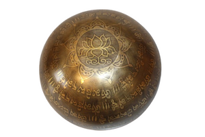 Kézzel készített 7 fémes dizájn hangtál, 513 gramm 💚 Szívcsakra: Szeretet – Gyógyulás – Harmónia