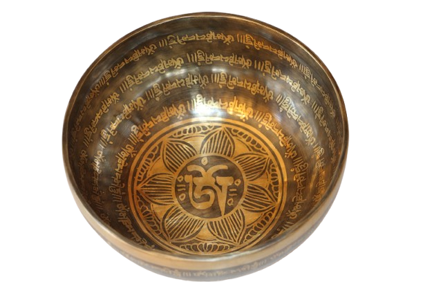 Om kézzel készített 7 fémes dizájn hangtál, 1117 gramm