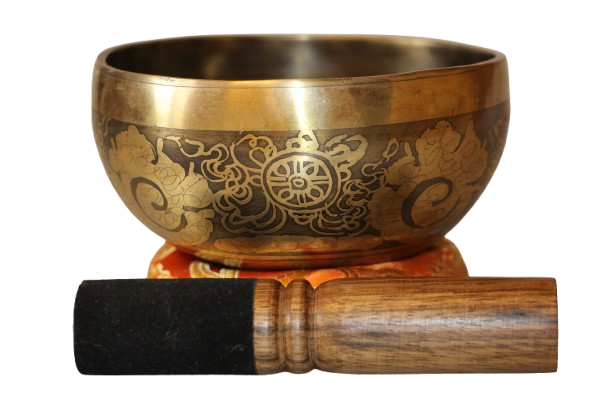 Kézzel készített 7 fémes dizájn hangtál, 416 gramm 🟣 Koronacsakra: Béke – Tudatosság – Kapcsolódás