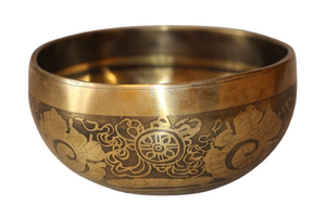 Kézzel készített 7 fémes dizájn hangtál, 416 gramm 🟣 Koronacsakra: Béke – Tudatosság – Kapcsolódás