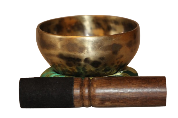 Kézzel készített 7 fémes hangtál, 265 gramm 🟡 Napfonat csakra: Önbizalom – Erő – Harmónia