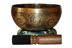 Kézzel készített 7 fémes dizájn hangtál, 576 gramm 💚 Szívcsakra: Szeretet – Gyógyulás – Harmónia