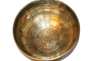 Kézzel készített 7 fémes dizájn hangtál, 576 gramm 💚 Szívcsakra: Szeretet – Gyógyulás – Harmónia