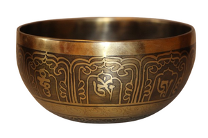 Kézzel készített 7 fémes dizájn hangtál, 639 gramm 💚 Szívcsakra: Szeretet – Gyógyulás – Harmónia