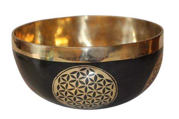 Kézzel készített 7 fémes dizájn hangtál, 999 gramm