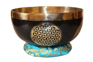 Kézzel készített 7 fémes dizájn hangtál, 999 gramm