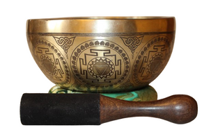 Kézzel készített 7 fémes dizájn hangtál, 782 gramm