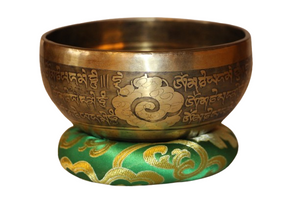 Kézzel készített 7 fémes dizájn hangtál, 557 gramm 🟣 Koronacsakra: Béke – Tudatosság – Kapcsolódás