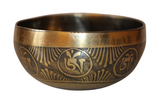 Kézzel készített 7 fémes dizájn hangtál, 217 gramm