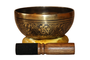 Kézzel készített 7 fémes dizájn hangtál, 541 gramm 🟣 Koronacsakra: Béke – Tudatosság – Kapcsolódás