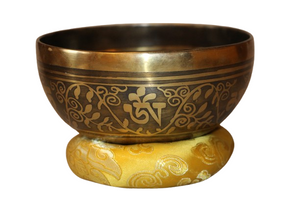 Kézzel készített 7 fémes dizájn hangtál, 541 gramm 🟣 Koronacsakra: Béke – Tudatosság – Kapcsolódás