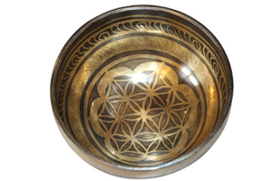 Kézzel készített 7 fémes dizájn hangtál, 235 gramm