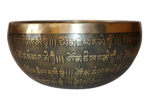 Kézzel készített 7 fémes dizájn hangtál, 713 gramm