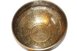 Kézzel készített 7 fémes dizájn hangtál, 713 gramm