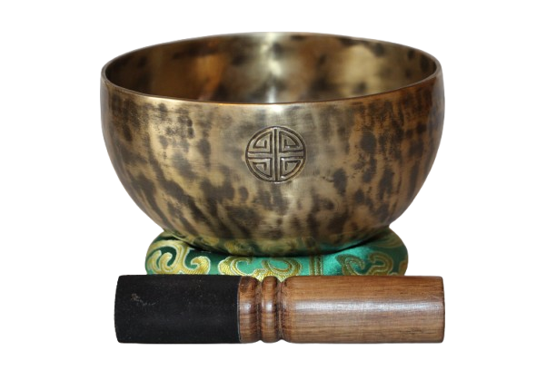 Kézzel készített 7 fémes MOON hangtál, 607 gramm 🟡 Napfonat csakra: Önbizalom – Erő – Harmónia