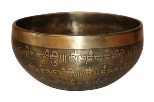 Kézzel készített 7 fémes dizájn hangtál, 523 gramm 🔮 Harmadik szem csakra: Tisztánlátás – Intuíció – Belső vezetés