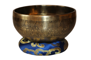 Kézzel készített 7 fémes dizájn hangtál, 588 gramm