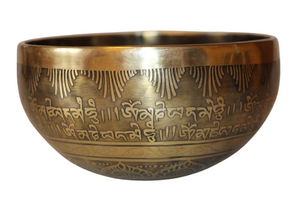 Kézzel készített 7 fémes dizájn hangtál, 588 gramm