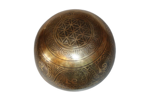 Kézzel készített 7 fémes dizájn hangtál, 912 gramm