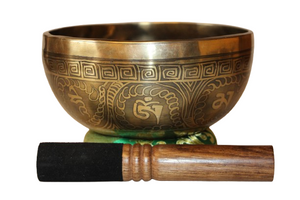 Kézzel készített 7 fémes dizájn hangtál, 912 gramm