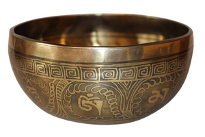 Kézzel készített 7 fémes dizájn hangtál, 912 gramm