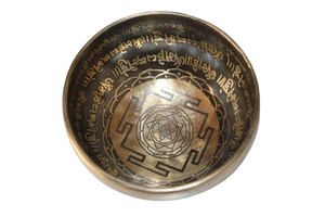 Kézzel készített 7 fémes dizájn hangtál, 279 gramm 🔮 Harmadik szem csakra: Tisztánlátás – Intuíció – Belső vezetés