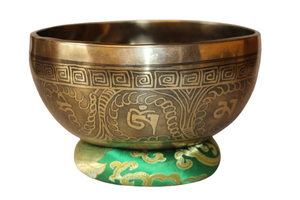 Kézzel készített 7 fémes dizájn hangtál, 912 gramm