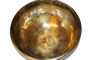 Kézzel készített 7 fémes dizájn hangtál, 912 gramm