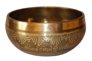 Kézzel készített 7 fémes dizájn hangtál, 388 gramm 🔮 Harmadik szem csakra: Tisztánlátás – Intuíció – Belső vezetés