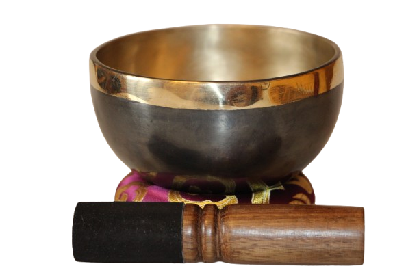 Kézzel készített 7 fémes hangtál, 400 gramm 🟡 Napfonat csakra: Önbizalom – Erő – Harmónia