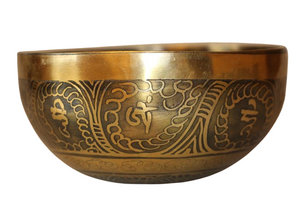 Kézzel készített 7 fémes dizájn hangtál, 354 gramm