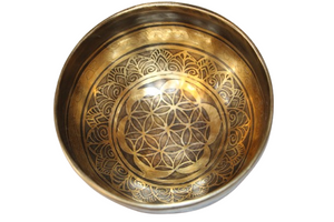 Kézzel készített 7 fémes dizájn hangtál, 354 gramm