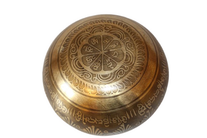 Kézzel készített 7 fémes dizájn hangtál, 388 gramm 🔮 Harmadik szem csakra: Tisztánlátás – Intuíció – Belső vezetés