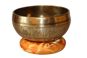 Kézzel készített 7 fémes dizájn hangtál, 388 gramm 🔮 Harmadik szem csakra: Tisztánlátás – Intuíció – Belső vezetés