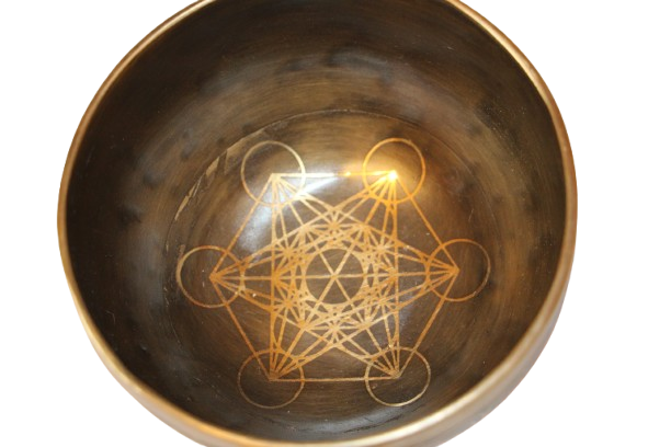 Kézzel készített 7 fémes dizájn hangtál, 513 gramm