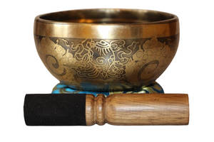 Kézzel készített 7 fémes dizájn hangtál, 470 gramm