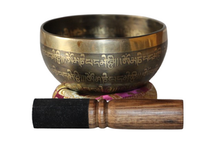 Kézzel készített 7 fémes dizájn hangtál, 386 gramm 💚 Szívcsakra: Szeretet – Gyógyulás – Harmónia