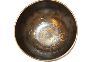 Kézzel készített 7 fémes dizájn hangtál, 513 gramm