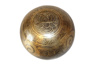 Kézzel készített 7 fémes dizájn hangtál, 470 gramm