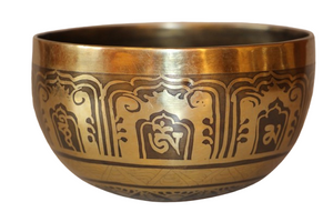 Kézzel készített 7 fémes dizájn hangtál, 513 gramm