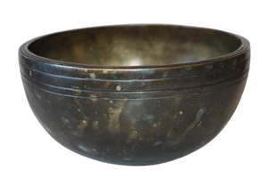 Kézzel készített 7 fémes LINGAM hangtál, 1578 gramm 🔴 Gyökércsakra: Stabilitás – Biztonság – Egyensúly
