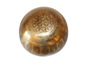 Kézzel készített 7 fémes dizájn hangtál, 543 gramm