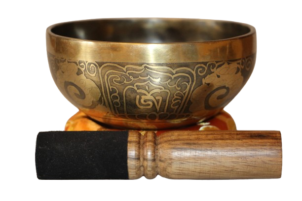 Kézzel készített 7 fémes dizájn hangtál, 379 gramm