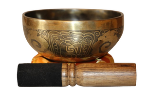 Kézzel készített 7 fémes dizájn hangtál, 379 gramm