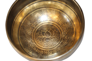 Kézzel készített 7 fémes dizájn hangtál, 379 gramm