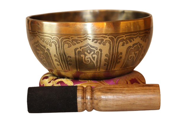 Kézzel készített 7 fémes dizájn hangtál, 543 gramm